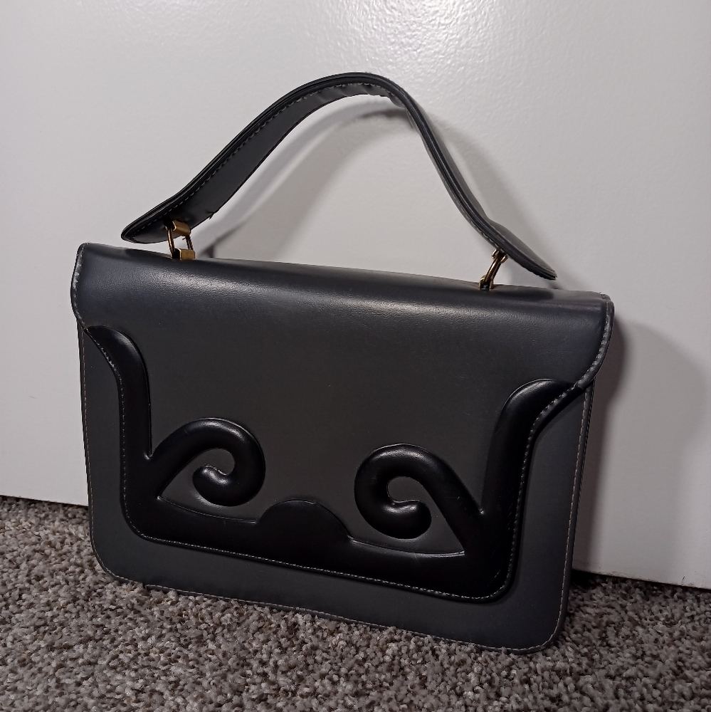 Vintage Black & Greg Top Handle Bag."Beautiful!"